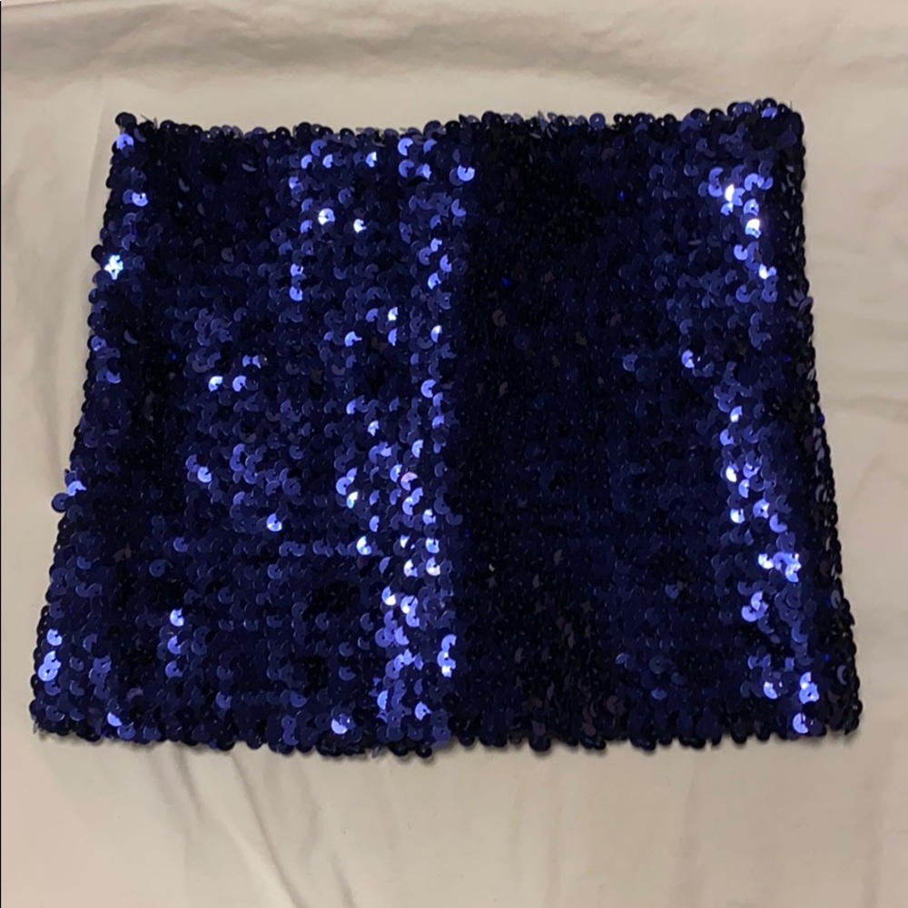 pretty blue sequin top